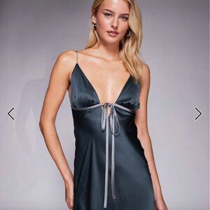 ASOS Dark Gray Midi Dress